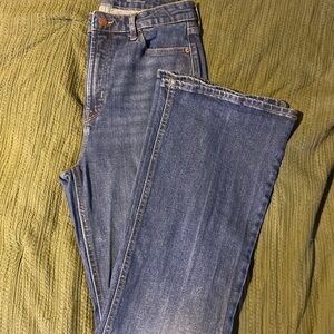Old Navy Higher High Rise Flare Blue Jeans